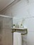 Fulya Banyo Ahşap Raflı Gold Metal Havlu, Şal Askılık 1