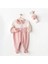 Puppy Gazelle Kadife Bebe Tulum Takım Pink 1