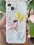 Apple iPhone 13 - 14 - 15 Kılıf Şeffaf Simli Renkli 3D Kelebek Desenli Fiyonk Kurdale Silikon Kapak 6