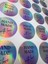 Hand Made Hologram Sticker (24 Adet - 4,4 Cm) | Paketleme ve Kargo Etiketi 1