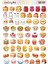 Kawaii Sea Fastfood ( Fast Food ) Temalı 2 Sayfa A4 107 Adet Sticker Set 3