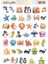 Kawaii Sea Life ( Deniz Yaşamı ) Temalı 1 Sayfa A4 41 Adet Sticker Set 2