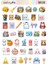 Kawaii School ( Okul ) Temalı 2 Sayfa A4 92 Adet Sticker Set 2