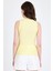 Sarı Taş Işleme Detaylı Halter Yaka Örme Atlet 0349 5