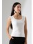 Leon U Yaka Ay Kollu Esnek Basic Kaşkorse Kadın Bluz & Tshirt & Tişört - 1