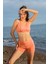 Yavruağzı Sporcu Kadın Bikini Takımı – Kısa Tayt Altlı 2 Parça C5T4N1O52-1 1