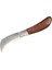 Bursa Çelik Eğri Bağ / Kablo / Aşı Çakısı, Ahşap Saplı - 22 cm 1