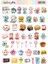Kawaii Kitchen ( Mutfak ) Temalı 2 Sayfa A4 106 Adet Sticker Set 2