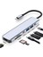CH-13C Macbook Uyumlu Type-C To 2* USB 3.0 Sd Tf 4K Hd 1080P HDMI Pd Kart Okuyucu Çevirici Hub Adaptör 4