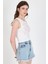 Ekru Fiyonk Işlemeli Crop Örme Atlet 0849 2