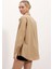 3900 Oversize Uzun Basic Gömlek - Bisküvi 4