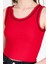 Kırmızı Şerit Detaylı Örme Crop Atlet 1049 4