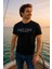 Erkek Nakış Baskılı Yumuşak Pamuklu T-Shirt 5