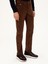 Erkek Kahverengi Straight Fit Pamuk Karışımlı Kadife Kanvas Pantolon 50292429-VR029 5
