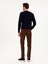 Erkek Kahverengi Straight Fit Pamuk Karışımlı Kadife Kanvas Pantolon 50292429-VR029 1