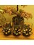 Respira Tealight Mum İçin Metal Ayaklı Taşlı Cam Mumluk Üçlü Set 2