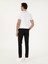 Erkek Siyah Slim Fit Beli Lastikli Esnek Kanvas Pantolon 50306188-VR046 4