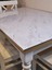 Kalın Pvc Masa Koruyucu – 1.2 mm Mika Örtü, 70 cm En, Mermer Desen 4