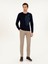Erkek Vizon Slim Fit Pamuk Karışımlı Kanvas Pantolon 50292446-VR052 2