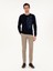 Erkek Vizon Slim Fit Pamuk Karışımlı Kanvas Pantolon 50292446-VR052 6