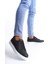 ET166 Prestige Bağcıklı Cilt Kapitone Desenli Erkek Günlük Sneaker Ayakkabı Bt - Siyah 2