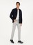 Erkek Gri Slim Fit Kanvas Pantolon 50292435-VR024 3