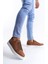 ET166 Prestige Bağcıklı Cilt Kapitone Desenli Erkek Günlük Sneaker Ayakkabı Bt - Taba 3