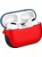 Airpods Uyumlu Pro Kılıf Zore Shockproof Silikon-Kırmızı-Mavi 1