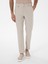 Erkek Bej Carrot Fit Keten Karışımlı Kanvas Pantolon 50306386-VR011 2