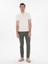 Erkek Yeşil Slim Fit Dokulu Pamuk Karışımlı Kanvas Pantolon 50300913-VR054 1