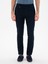 Erkek Lacivert Slim Fit Dokulu Pamuk Karışımlı Kanvas Pantolon 50300913-VR033 2