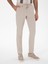 Erkek Bej Slim Fit Keten Karışımlı Beli Bağcıklı Kanvas Pantolon 50300944-VR011 2