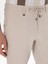 Erkek Bej Slim Fit Keten Karışımlı Beli Bağcıklı Kanvas Pantolon 50300944-VR011 5