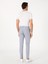 Erkek Açık Mavi Slim Fit Gofreli Beli Bağcıklı Spor Pantolon 50305618-VR003 4
