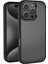 Apple Ile Uyumlu iPhone 16 Pro Max Kılıf Karbon Fiber Görünümlü Parlak Kamera Çerçeveli Zore Venus Kapak Siyah 1