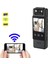 Mini Wifi Body Kamera 1.3 Inç LCD Ekran Full Hd 4K 180 Derece Dönebilir Kamera 1200MAH Batarya 2