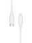 Type-C To Lightning Uyumlu iPhone Modelleri Için Hızlı Şarj ve Data Kablosu 100 cm (Beyaz) 3