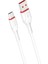 AS-X406 2A Type-C 1m Beyaz Data + 2.4A Hızlı Şarj Kablosu 1 Metre 2