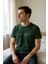Erkek Regular Yeşil Baskılı T-Shirt 2