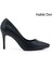 Kadın Lacivert Sivri Burun Ince Topuklu Hakiki Deri Stiletto 1