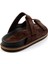 Kahve Leather Erkek Terlik E04801070002 3