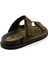 Haki Leather Erkek Terlik E04801070002 3