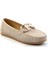 Bej Kot Kadın Loafer Ayakkabı K01542010737 2