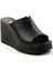 Siyah Leather Kadın Terlik K04040012603 2