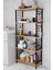 5 Raflı Çevir-Kur Raf Ünitesi | Telli Metal Gövdeli Organizer | Banyo, Mutfak, Balkon, Antre Uyumlu 1