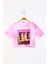 Kız Çocuk Batik Desenli Fashıon Baskılı Crop Tişört 1