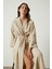 Müslin Kadın Bornoz – Kimono Modeli Sabahlık – %100 Organik Pamuk, 2 Kat Müslin Kumaş – Plaj, Spa, Hamam, Yazlık ve Günlük Kullanım Için Hafif, Nefes Alabilir, Kuşaklı ve Cepli Tasarım 4