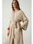 Müslin Kadın Bornoz – Kimono Modeli Sabahlık – %100 Organik Pamuk, 2 Kat Müslin Kumaş – Plaj, Spa, Hamam, Yazlık ve Günlük Kullanım Için Hafif, Nefes Alabilir, Kuşaklı ve Cepli Tasarım 5