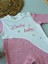 0-3 3-6 Ay Lucky Baby Nakışlı Es Çizgi Boy Şapkalı Kız Bebek Tulumu Pembe 2