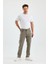 Erkek Regular Fit Geniş Paça Yüksek Bel Casual Kot Pantolon 1